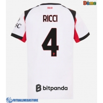 Fotballdrakt Dame AC Milan Samuele Ricci #4 Bortedrakt 2025-26 Kortermet